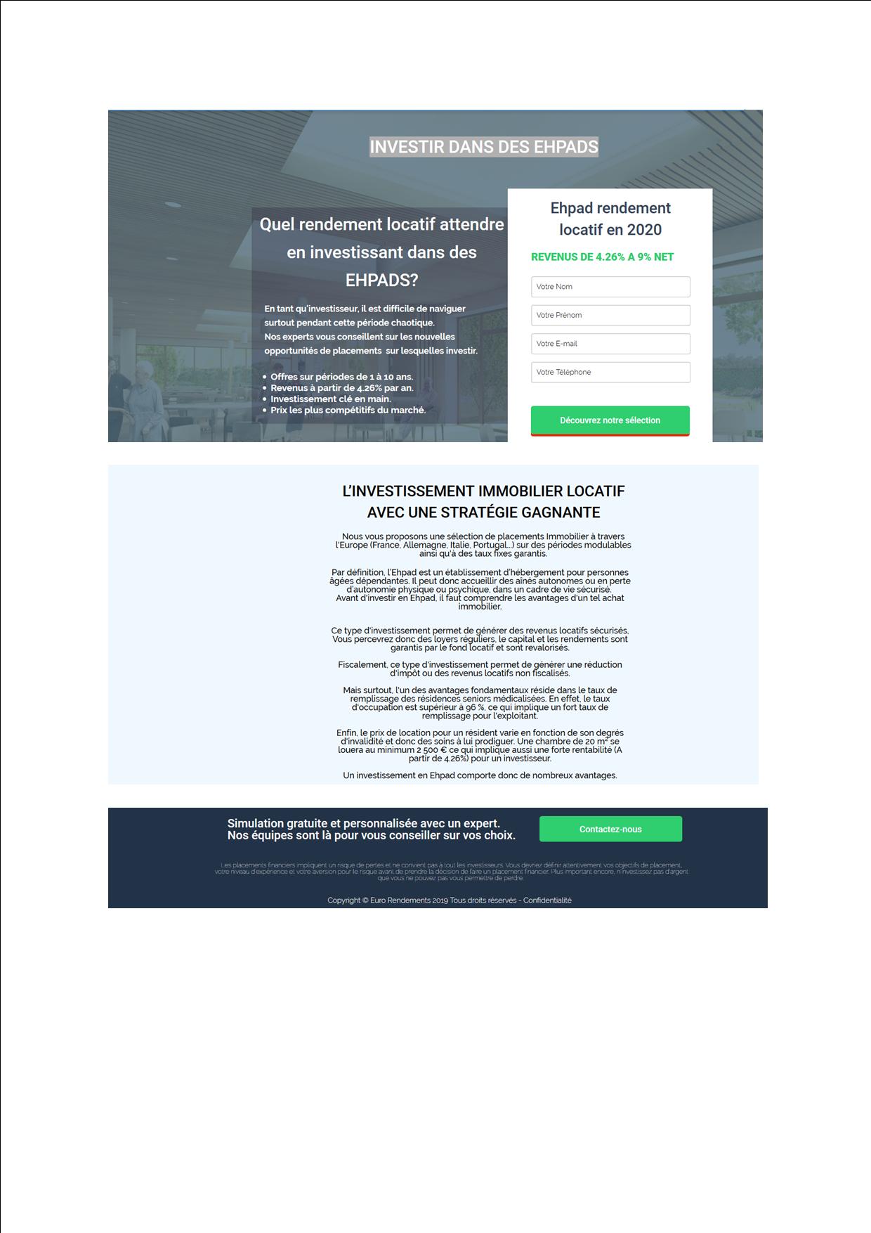 Investir Dans Des Ehpads Mefiance Adc France